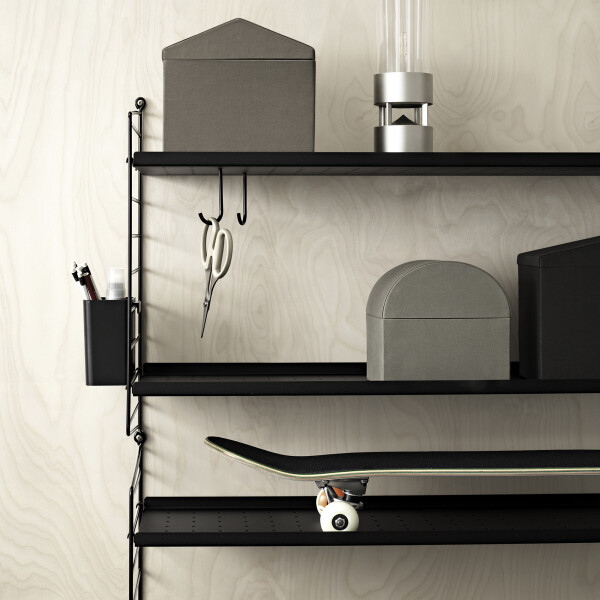 inspiration string system black metalshelves organizers closeup kuva