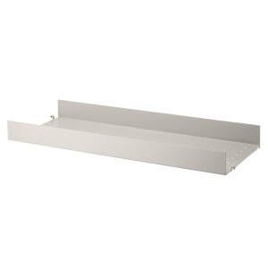 String SYSTEM metallihylly 78x30, korkea, beige kuva