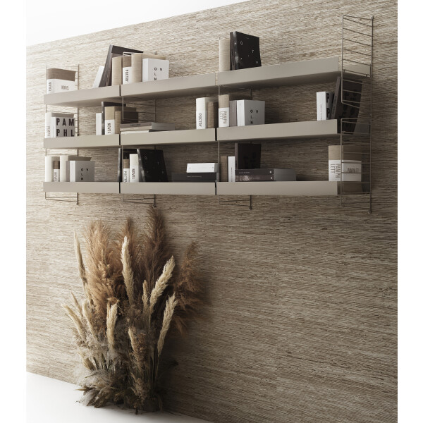 inspiration string system livingroom beige metal books kuva