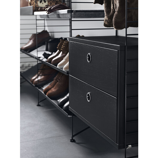 string system eteinen laatikosto musta image