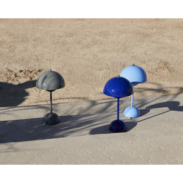 Flowerpot VP9 stone blue, cobalt blue, swim blue image