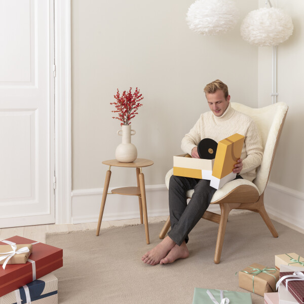 UMAGE A Conversation Piece tall oak teddy white My Spot oak image