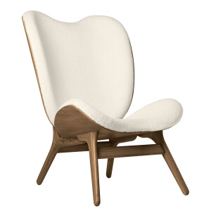 Umage A CONVERSATION PIECE TALL fåtölj, dark oak/teddy white image