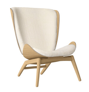 Umage THE READER nojatuoli, oak/teddy white kuva