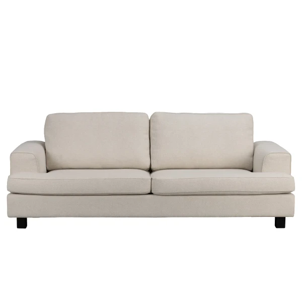 340014 b sb a Aberdeen 3 seater sofa beige blackstained oak legs kuva