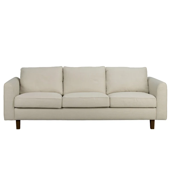 360163 b sb a Irvine 3 seater sofa beige brown oak legs kuva