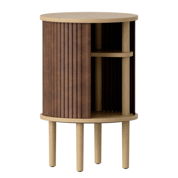 UMAGE Audacious side table oak hazelnut sivupöytä tammi ruskea nahka image