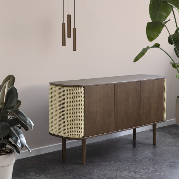 UMAGE Treasures senkki 3 door dark oak venetian cane tumma tammi rottinki 3 kuva