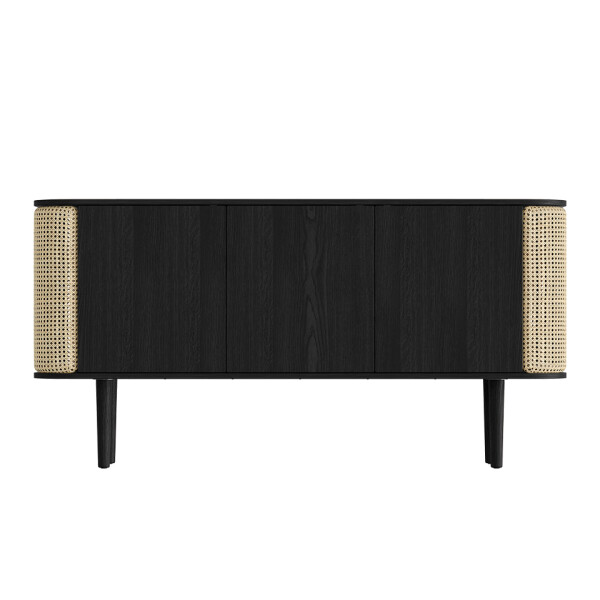 UMAGE Treasures senkki 3 door black oak venetian cane musta rottinki 2 image