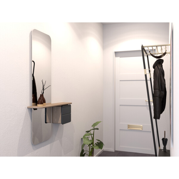 UMAGE One More Look peili oak anthracite grey tammi tummanharmaa 2 kuva