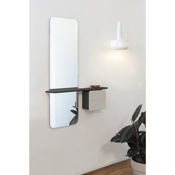 UMAGE One More Look peili black oak pearl white musta valkoinen image