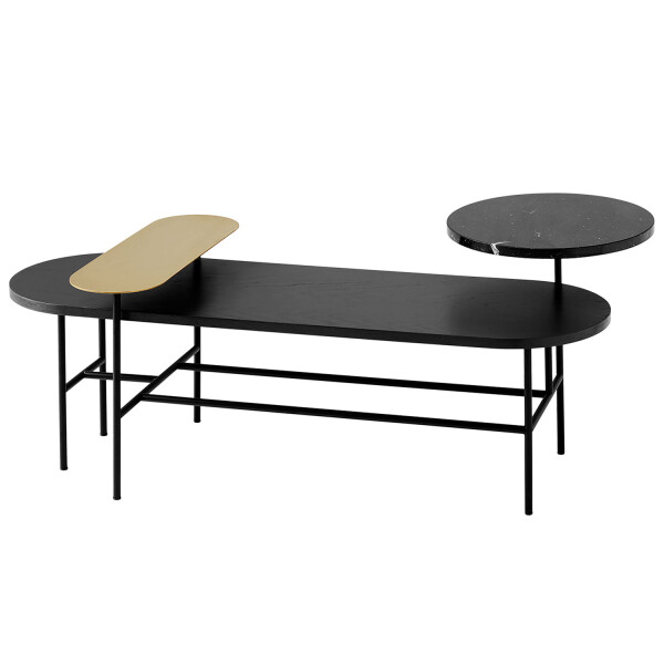 &Tradition Palette JH7 sohvapöytä musta lounge table black kuva