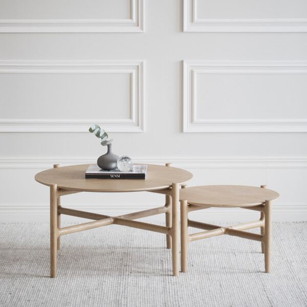 Rowico Holton sohvapöytä 80+55 tammi 2 kuva