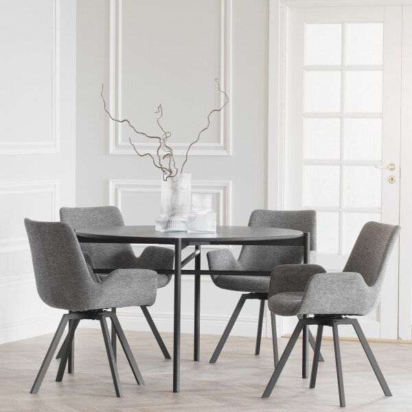 Rowico Norwell tuoli harmaa 110530 Skye ruokapöytä 119325 image