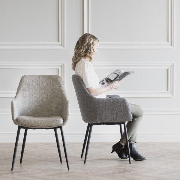 Rowico Reily tuoli harmaa kangas 110458 beige 110459 image