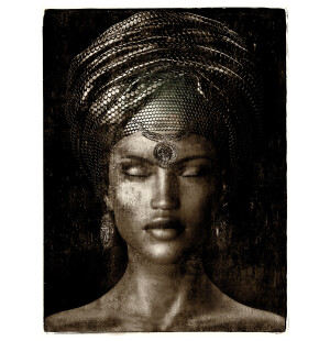 Artwood GLAMOUR GIRL SEPIA fotokonst image