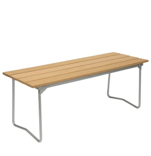 Grythyttan Stålmöbler BÄNK 8, oljad ek/varmförzinkad image