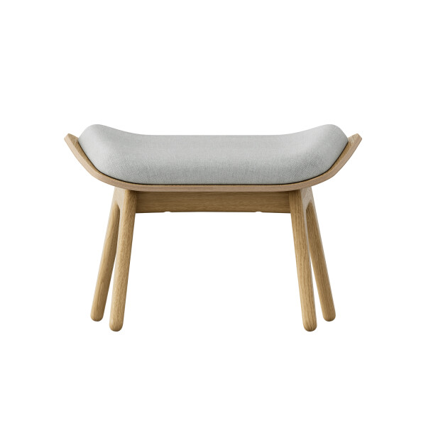 UMAGE The Reader ottoman oak sterling 2 image