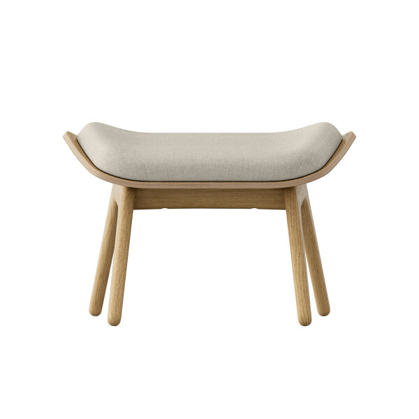 UMAGE The Reader ottoman oak white sands 2 image