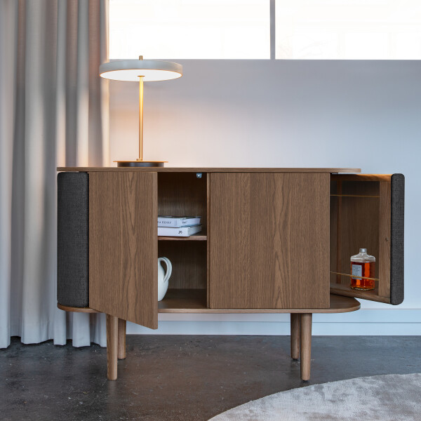 UMAGE Treasures dark oak shadow Asteria table pearl white image