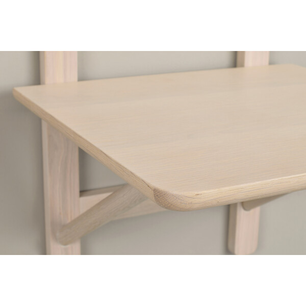 Rowico Camrose bedside table whitepigmented oak detail image