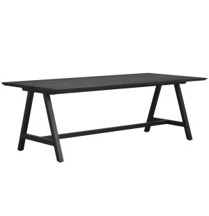 Rowico CARRADALE ruokapöytä 220x100, musta tammi kuva