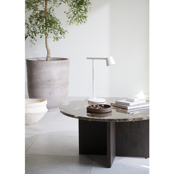 Rowico Brooksville sohvapöytä ruskea marmori ruskea tammi kuva