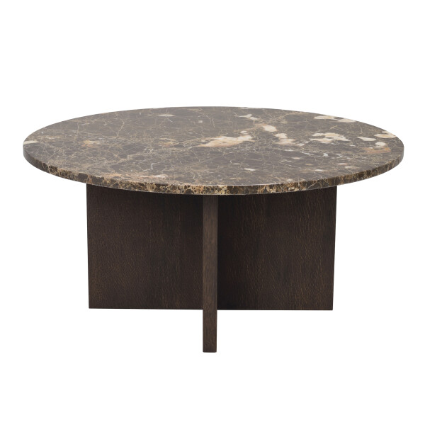 Rowico Brooksville sohvapöytä ruskea marmori ruskea tammi 120786 kuva