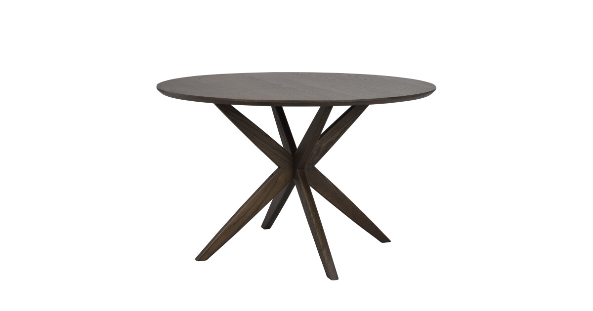 Rowico CALVERTON ruokapöytä Ø120cm, ruskea tammi » Wilma Interiör