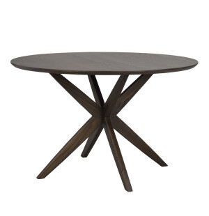 Rowico CALVERTON matbord Ø120cm, brun ek image