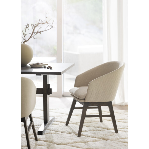 Rowico Windham karmstol beige - brun ek image