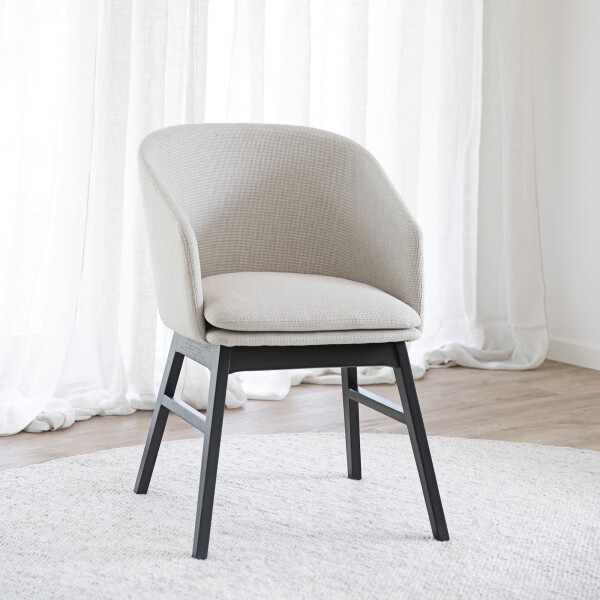 Rowico Windham karmstol beige - svart 120667 image