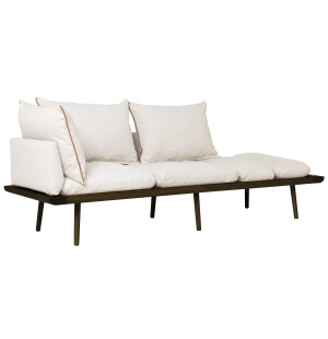 Umage LOUNGE AROUND 3-sits soffa, dark oak/white sands image