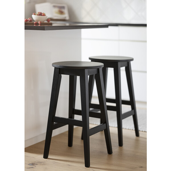 Rowico Austin bar stool black oak interior image
