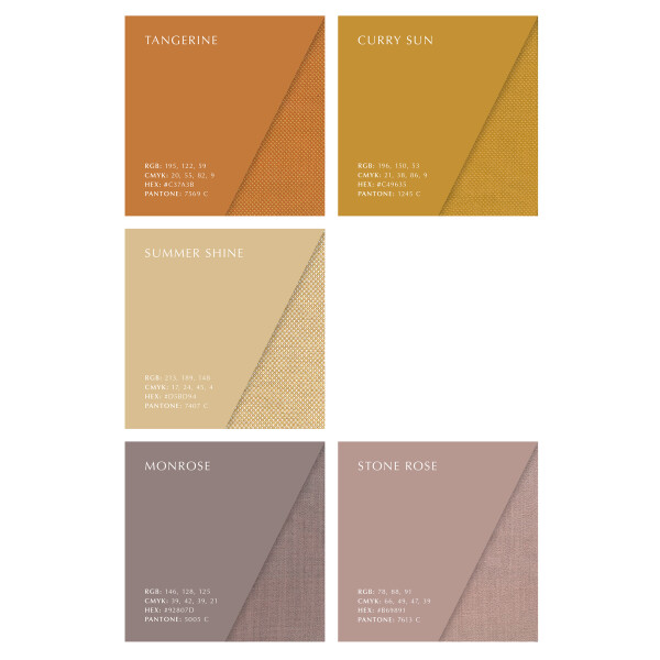 Horizons fabric colour swatches 2 kuva