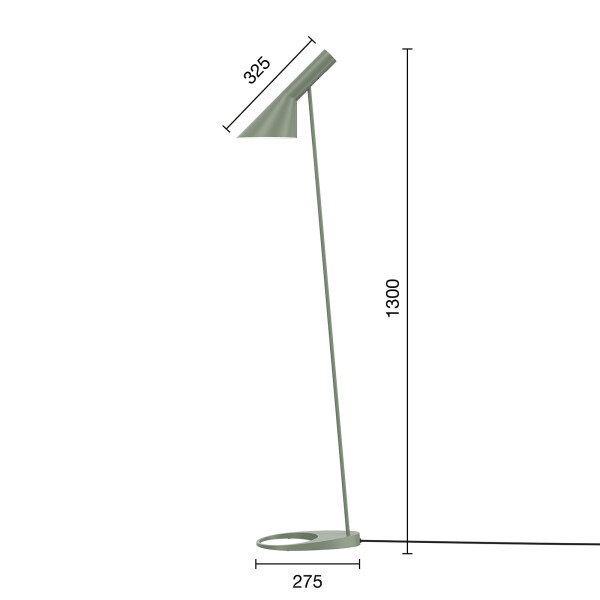 louis poulsen AJ lattiavalaisin mitat Pale Petroleum image