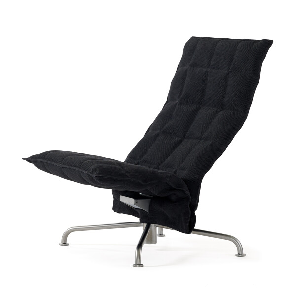 Narrow Swivel k chair star base Sand black kuva