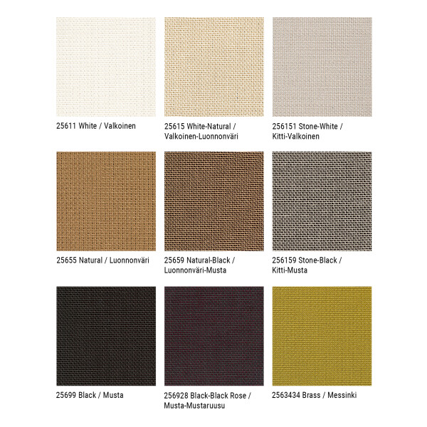 Sand fabric colour swatches kuva