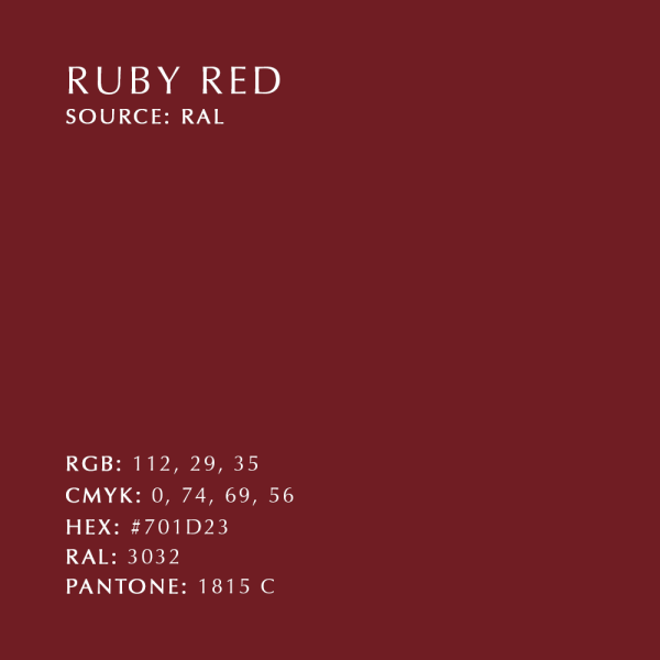 Umage colour swatch ruby red image