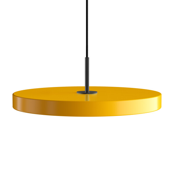UMAGE Asteria medium saffron yellow with metal cover black kuva
