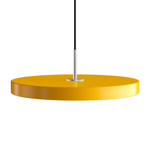 UMAGE Asteria medium saffron yellow with metal cover steel kuva
