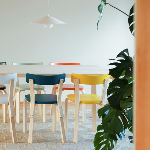 Artek Tuoli 69, Pöytä 83, Riippuvalaisin Kori kupuvarjostimella kuva