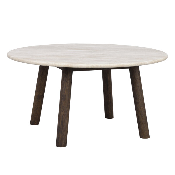 Rowico Taransay coffee table 90 beige travertine brown oak 120845 image