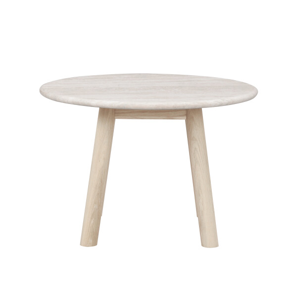 Rowico Taransay coffee table 60 beige travertine whitepigmented 120847 kuva