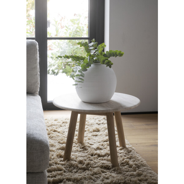 Rowico Taransay sohvapöytä 60cm, travertine-valkotammi kuva