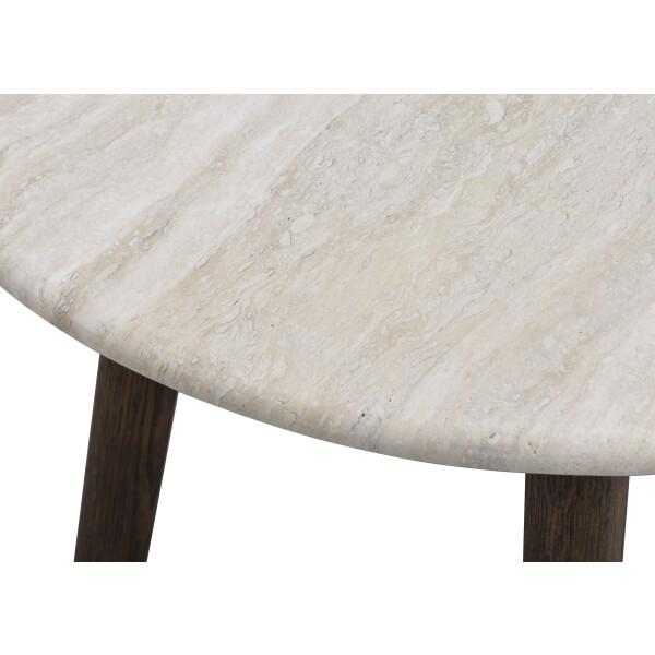 Rowico Taransay sohvapöytä travertine ruskea tammi detail kuva