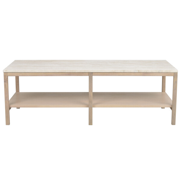 Rowico Orwel coffee table beige travertine whitepigmented oak 120902 image