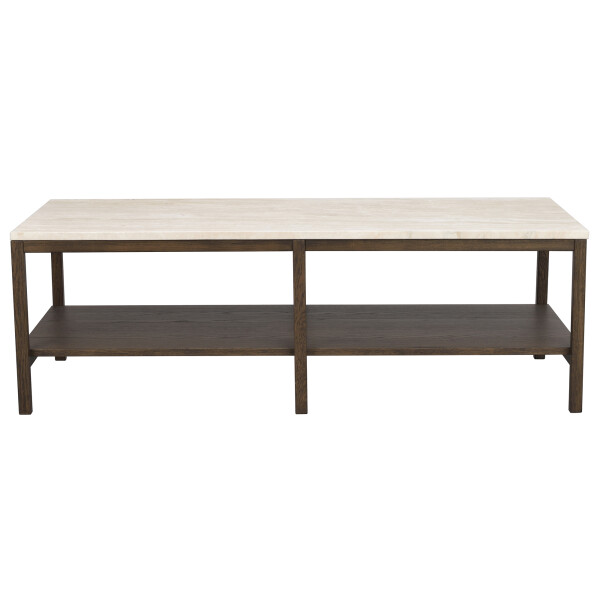 Rowico Orwel coffee table beige travertine brown oak 120912 image