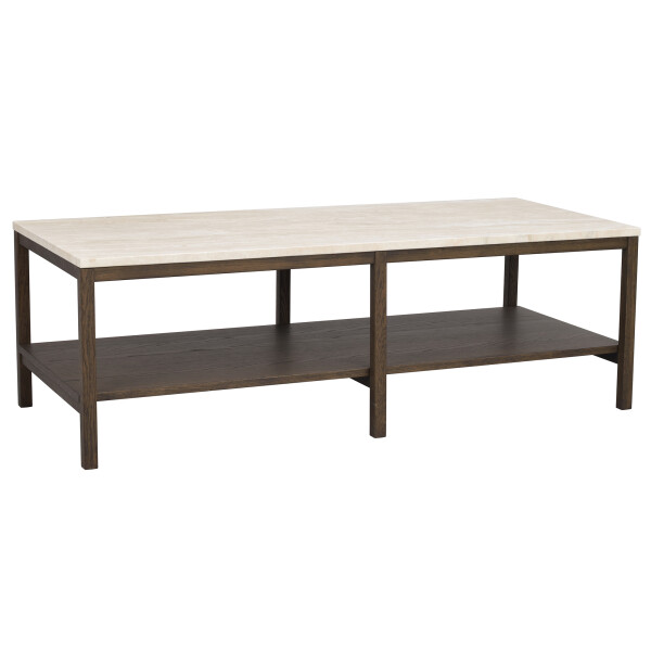 Rowico Orwel coffee table beige travertine brown oak 120912 kuva