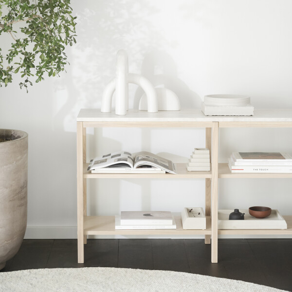 Rowico Orwel avlastningsbord 75 vit ek kuva